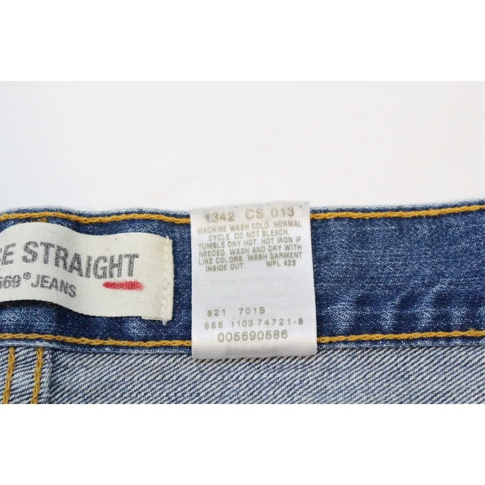 Levi's Jeans 34x29 (Tag 34x30) Blue 569 Loose Straight Fit Denim Pant Skater Y2K